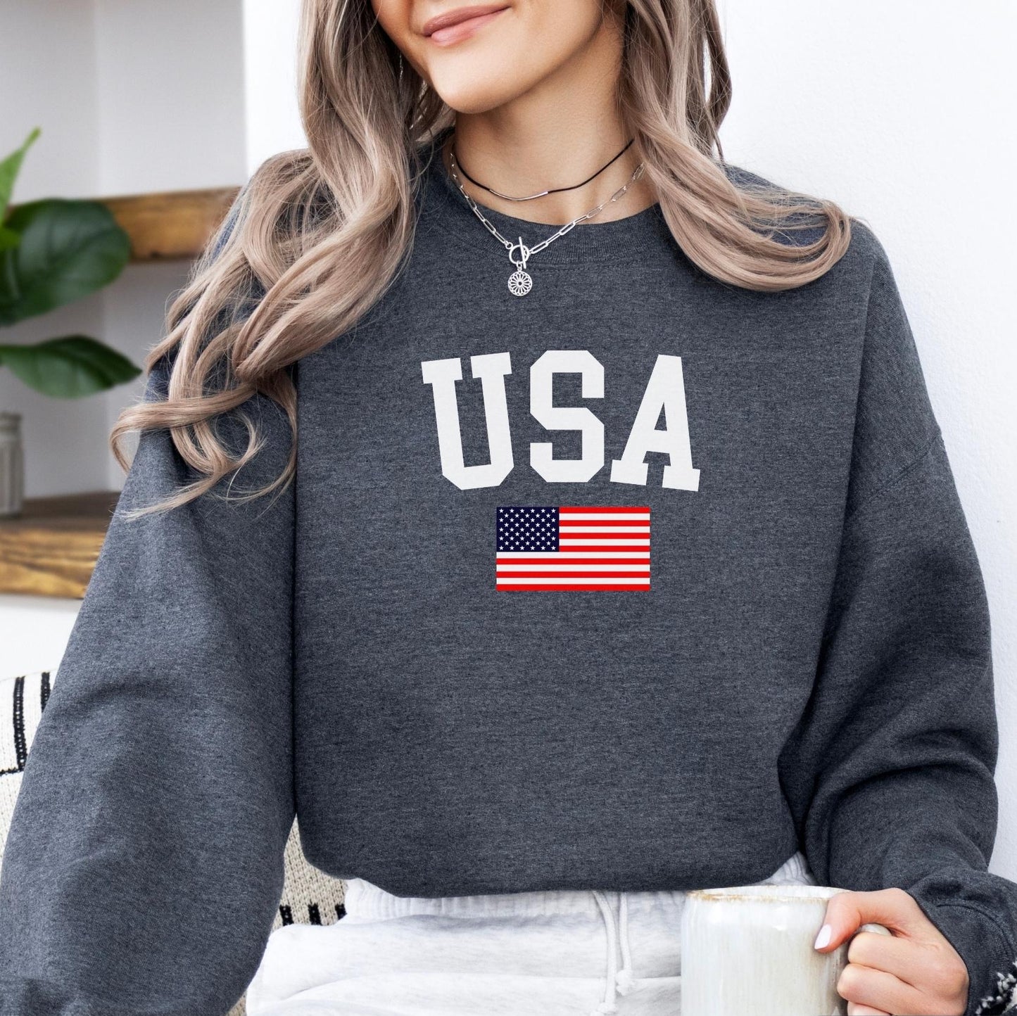 USA Flag Sweatshirt