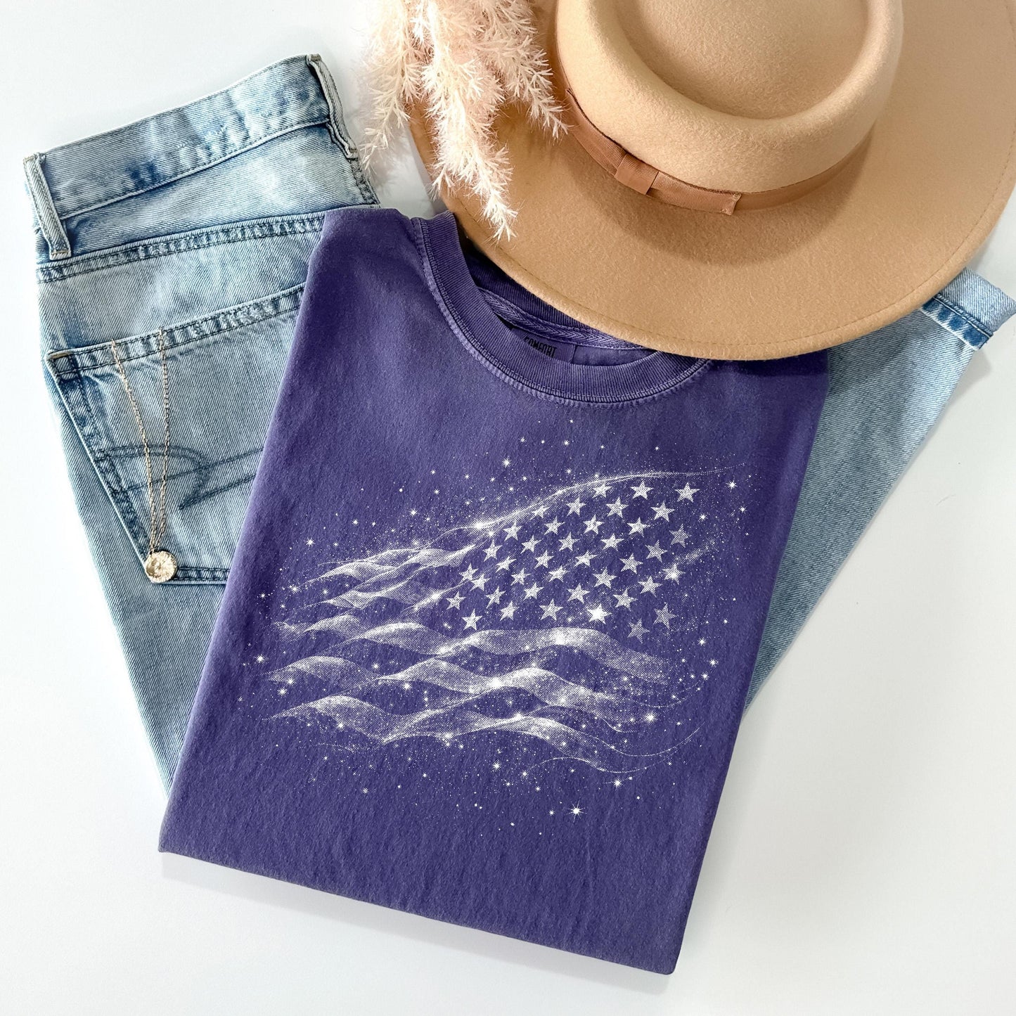 American Flag Graphic Tee