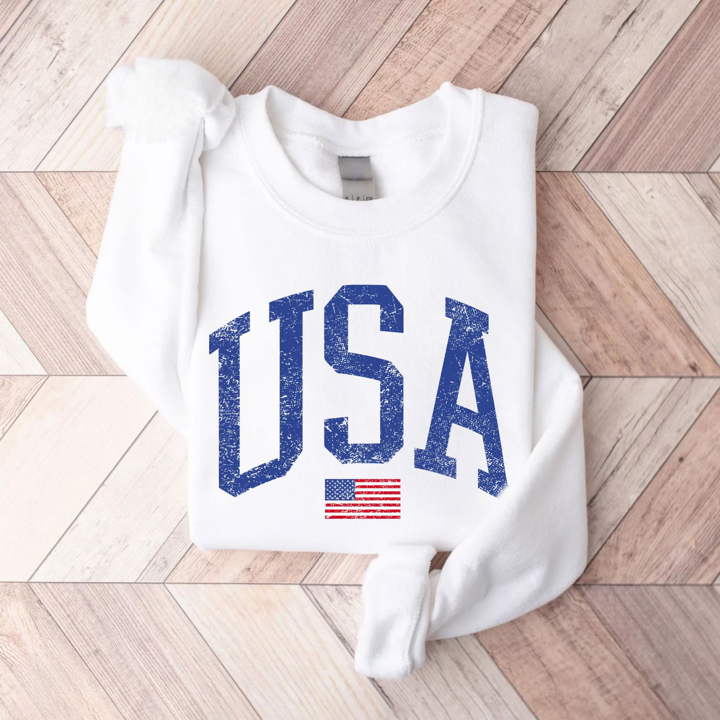 Vintage USA Flag Sweatshirt
