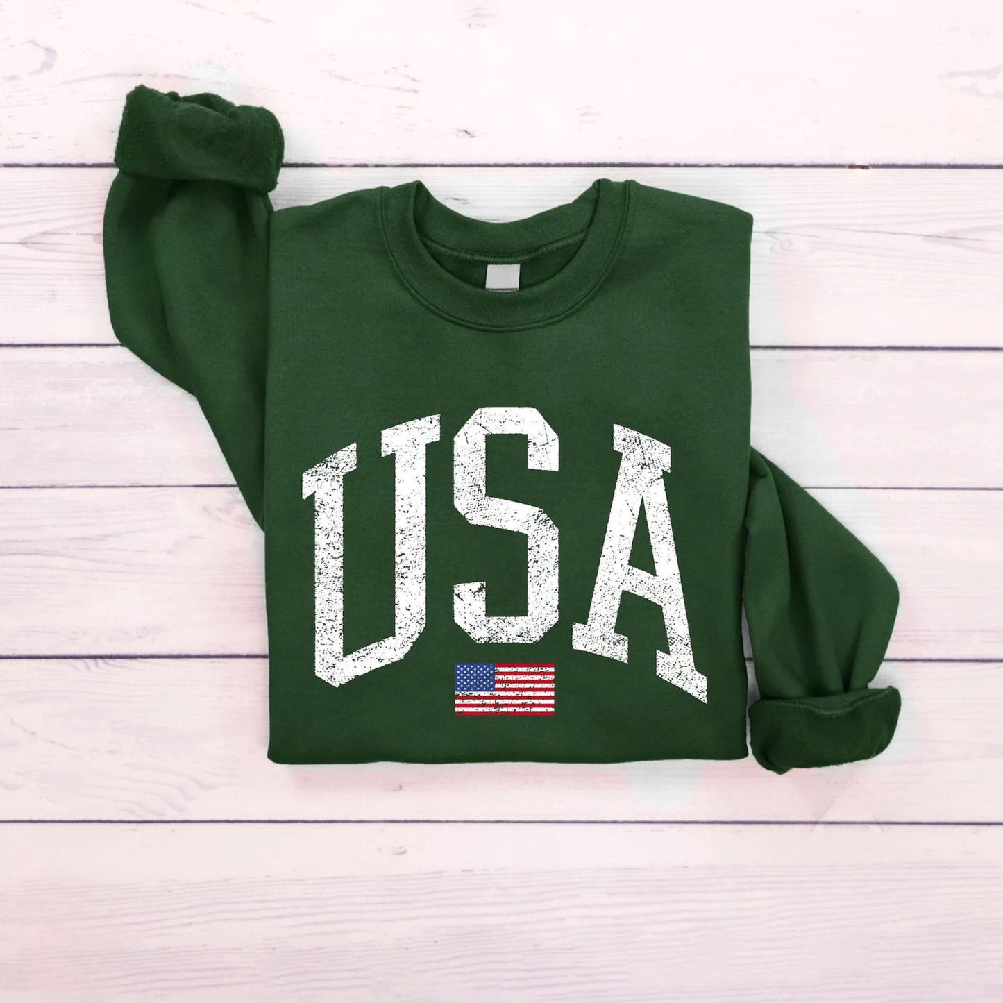 Vintage USA Flag Sweatshirt