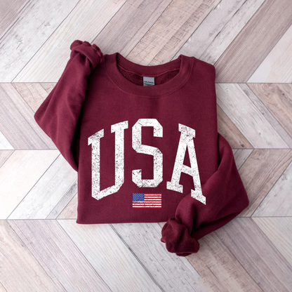 Vintage USA Flag Sweatshirt