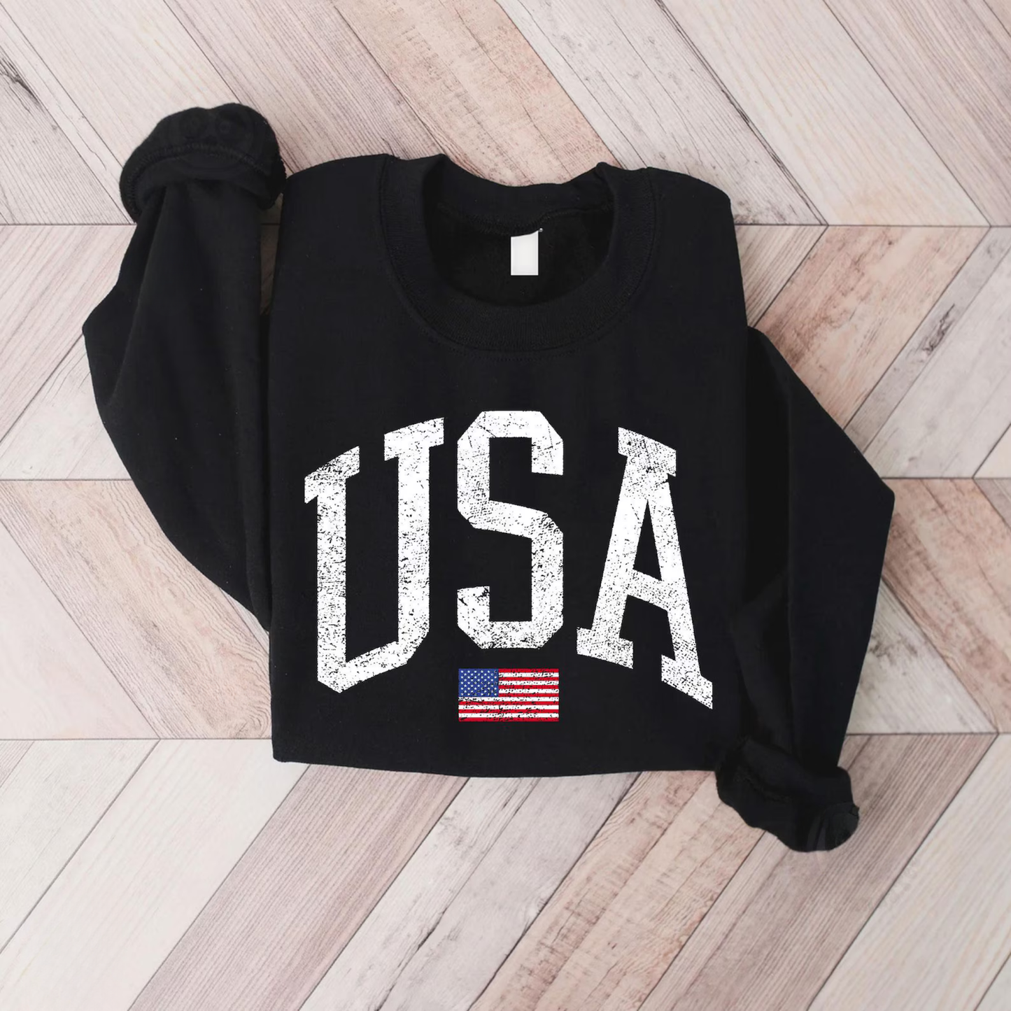 Vintage USA Flag Sweatshirt