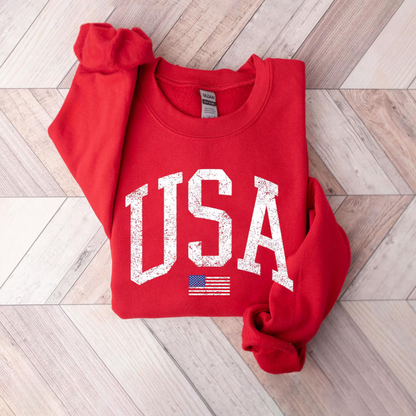 Vintage USA Flag Sweatshirt