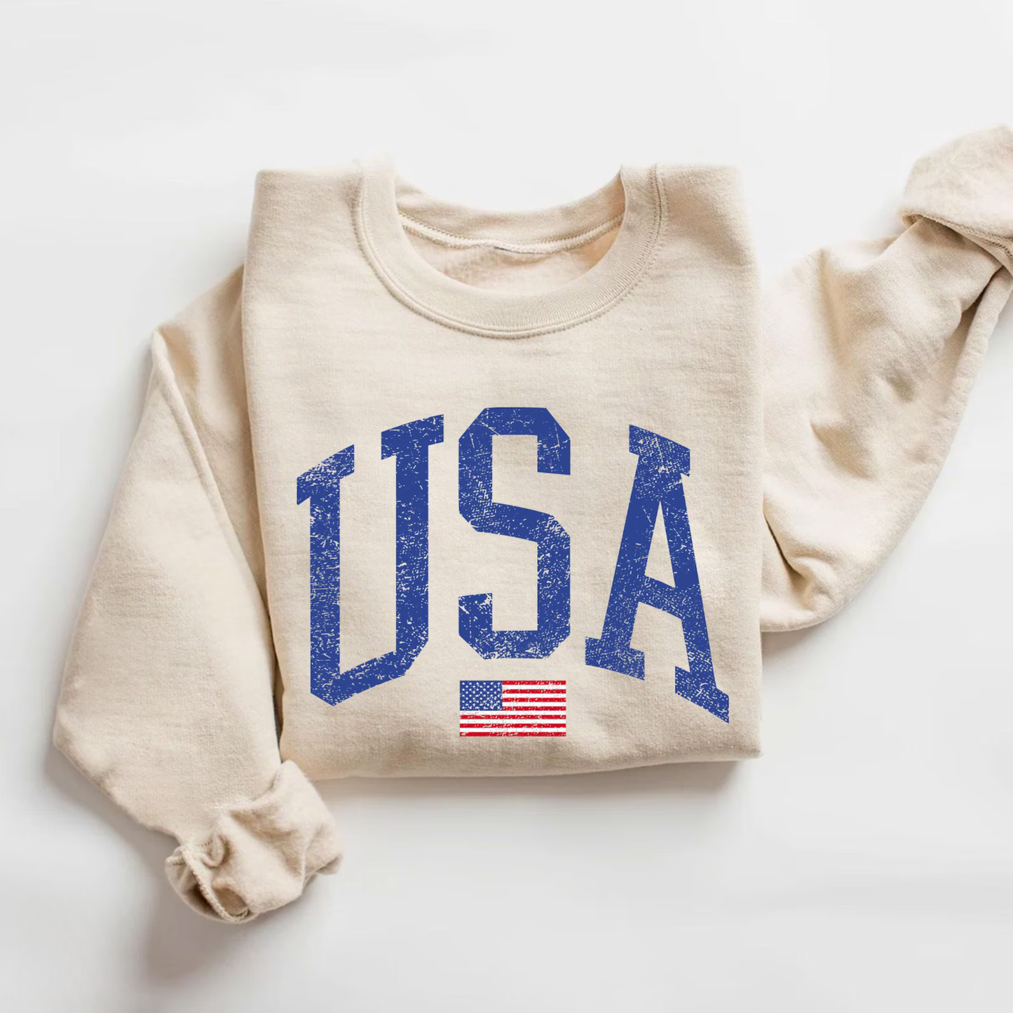 Vintage USA Flag Sweatshirt