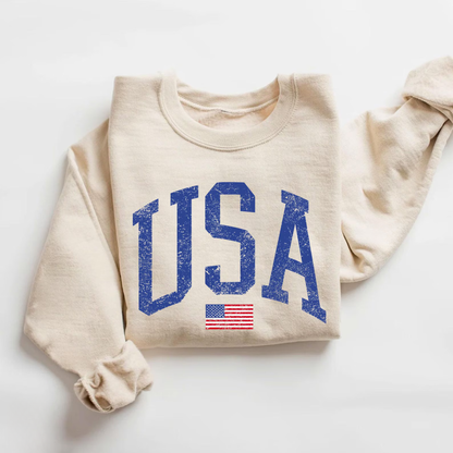 Vintage USA Flag Sweatshirt