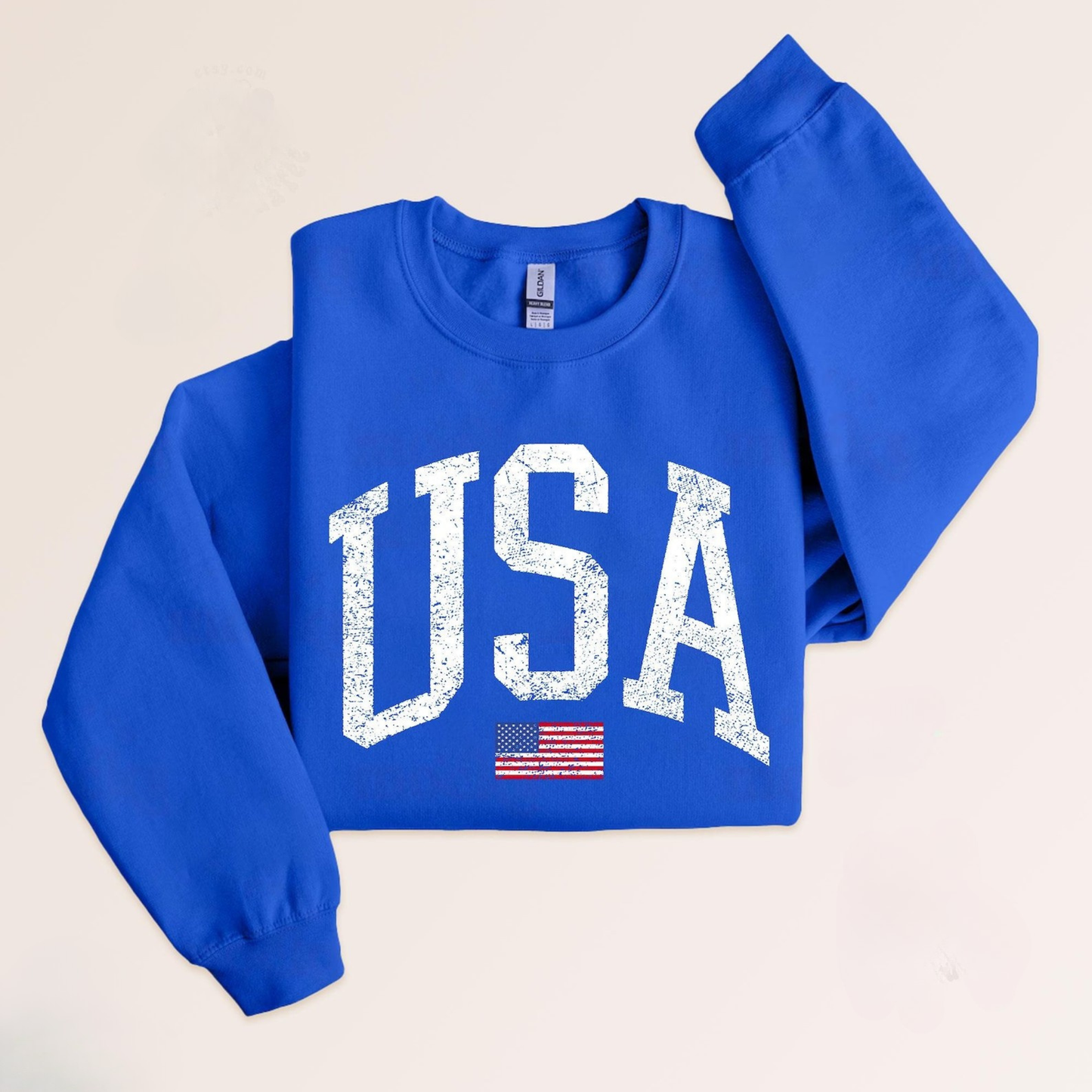 Vintage USA Flag Sweatshirt