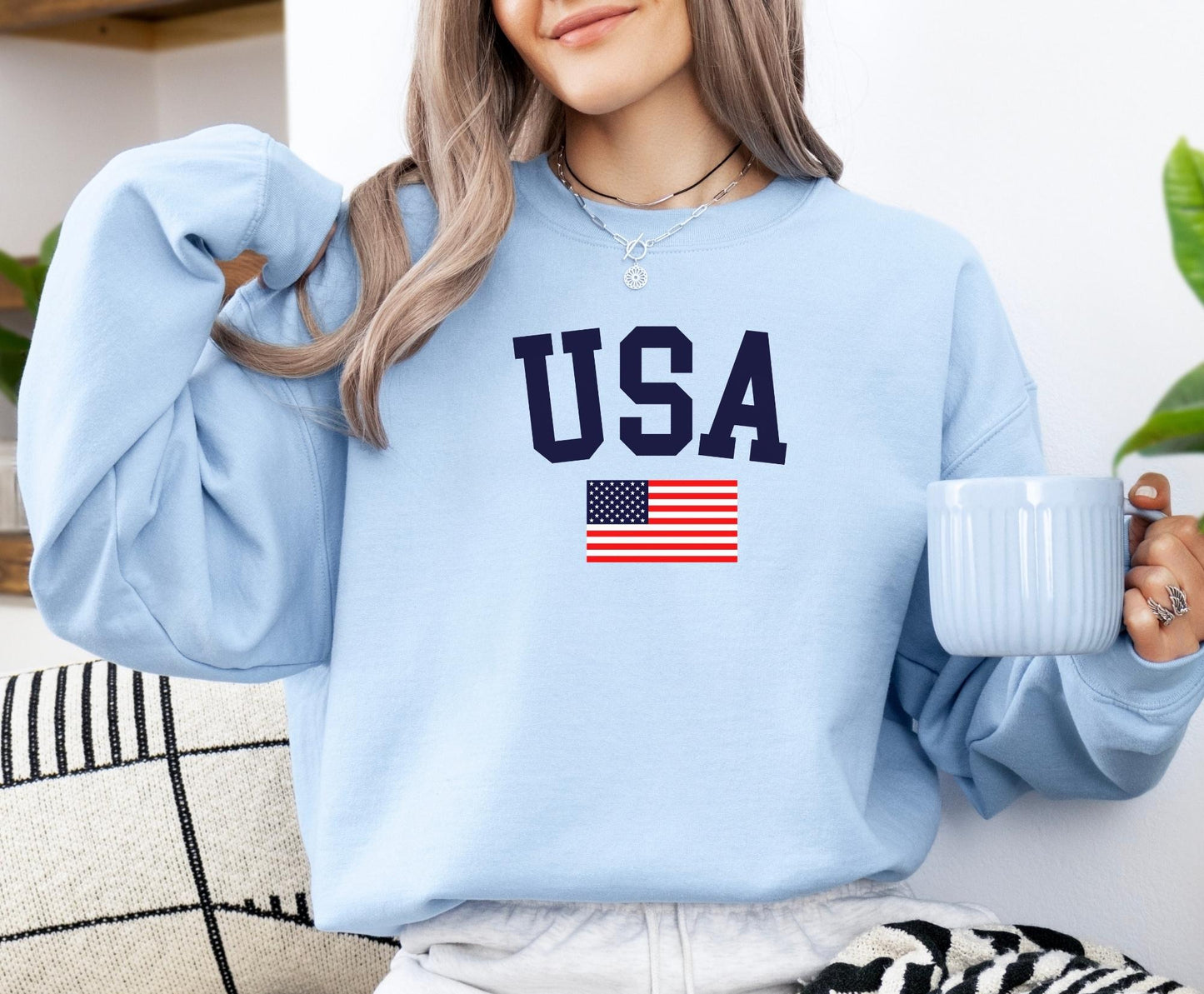 USA Flag Sweatshirt