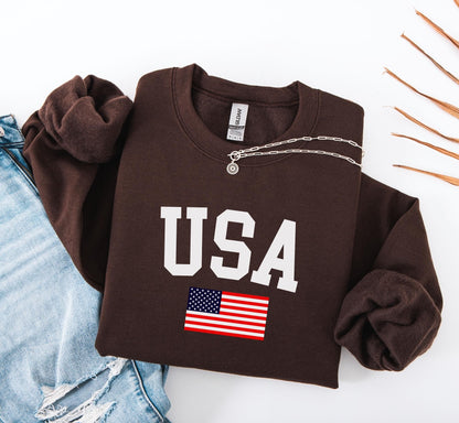 USA Flag Sweatshirt