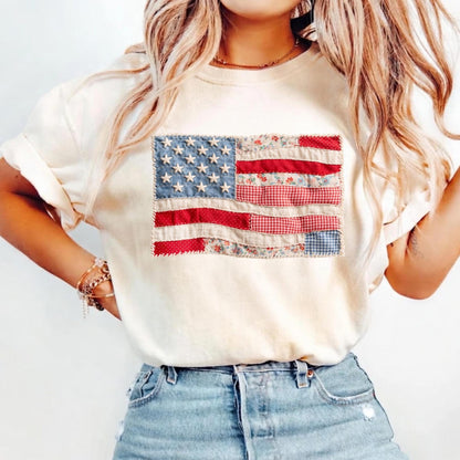 Patchwork USA Shirt