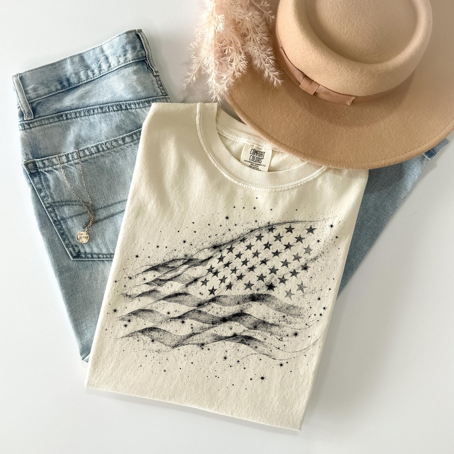 American Flag Graphic Tee