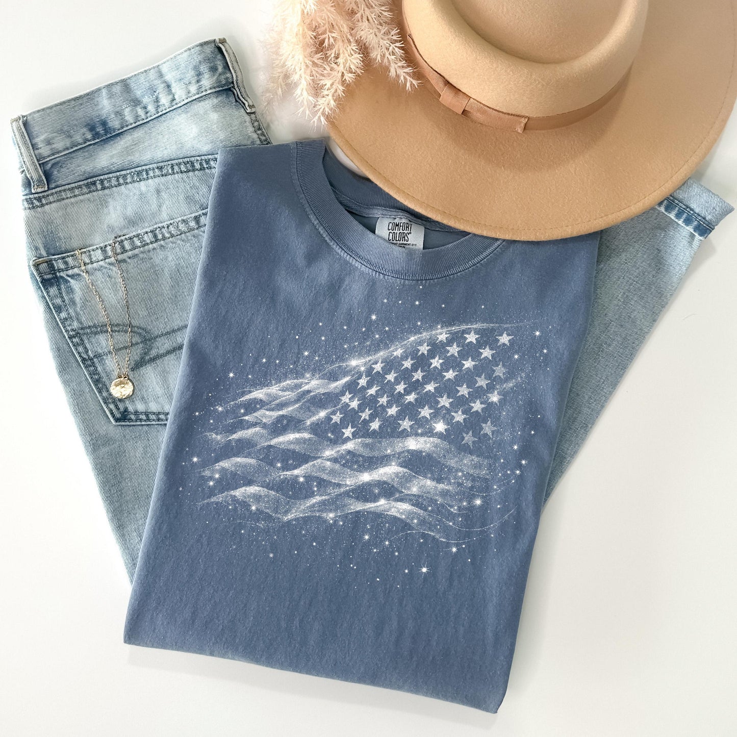 American Flag Graphic Tee