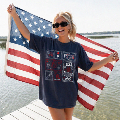 Patriotic Stamp Shirt