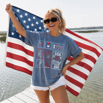 Patriotic Stamp Shirt