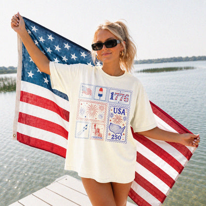 Patriotic Stamp Shirt