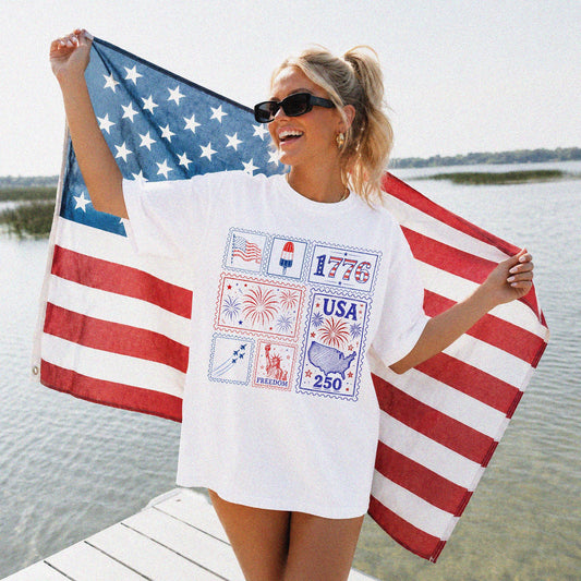 Patriotic Stamp Shirt