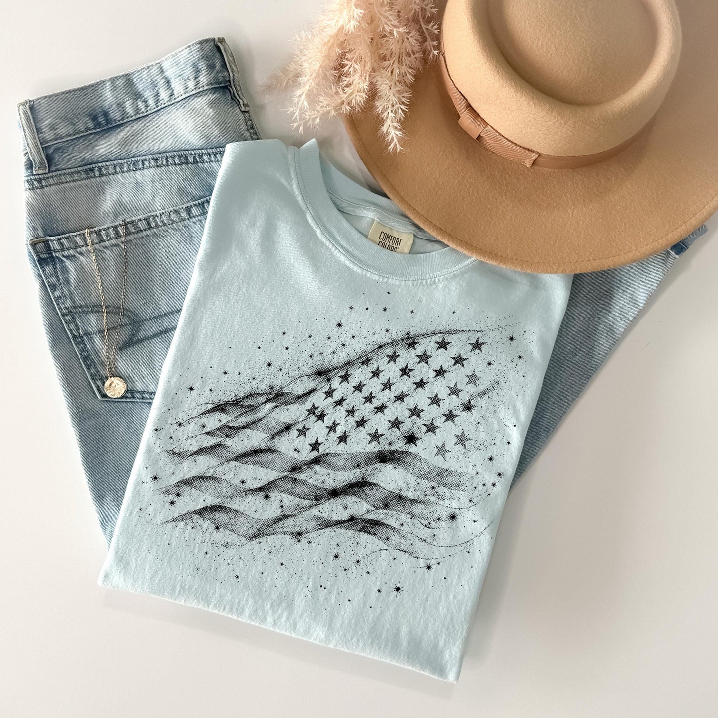 American Flag Graphic Tee