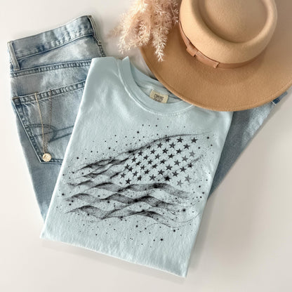 American Flag Graphic Tee