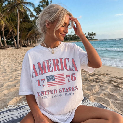 Retro America 4th of July Shirt