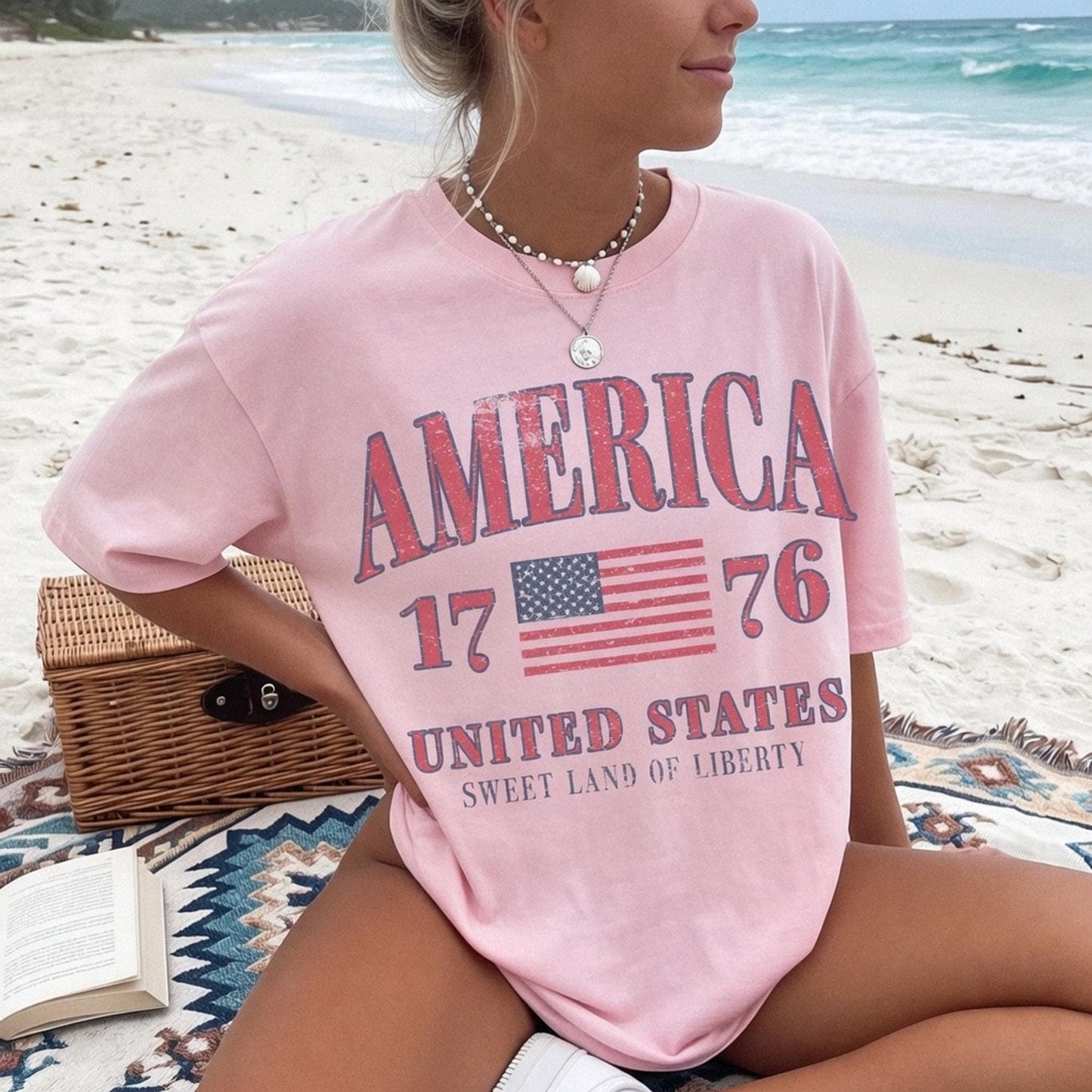 Retro America 4th of July Shirt