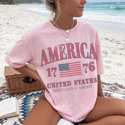 Retro America 4th of July Shirt