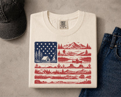 National Parks American Flag Shirt